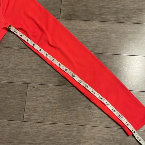 GUESS Orange Long Sleeve Wrap Top with Side Zipper. Size Small - Picture 12 of 15